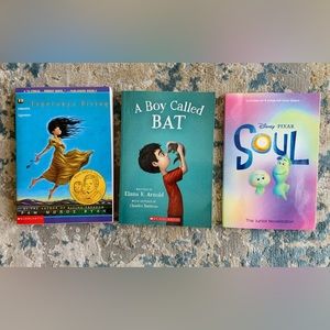 LOT of 3 Kids Books - Soul, A Boy Called Bat, Esperanza Rising (Paperback)